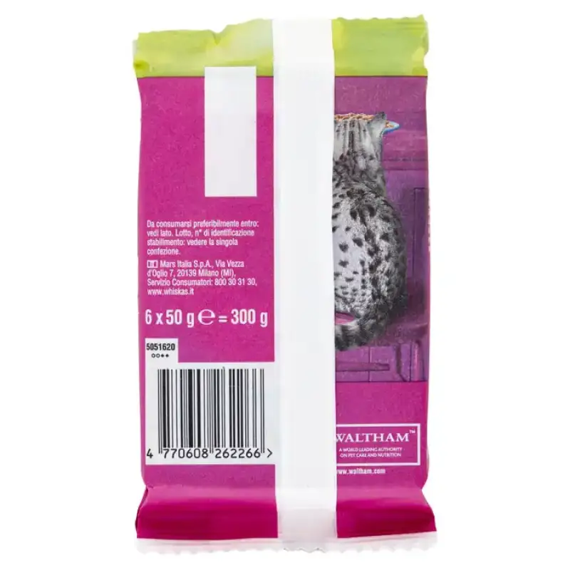 Whiskas Pranzuri cu Peste Gr 50X6 Bax 12 buc.